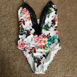 One piece bathing suit